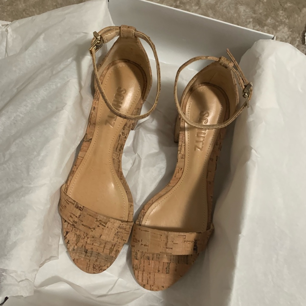 * NEW Schutz Chimes Heel in Natural 0864 0865 0873 - Picture 4 of 7